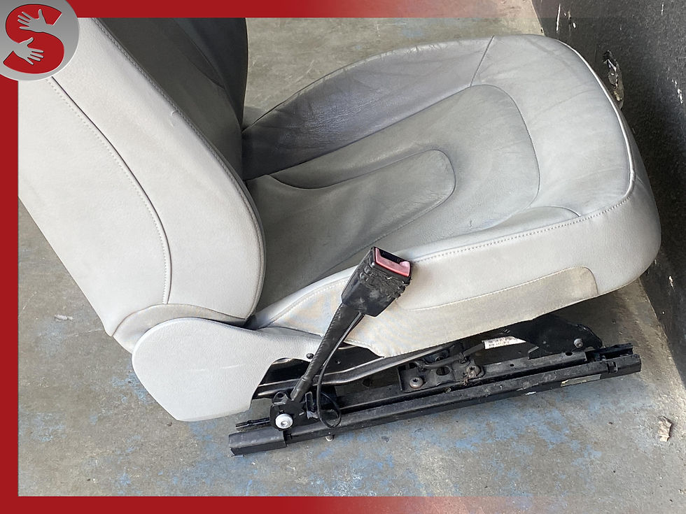 Thumbnail: 09-16 AUDI A4 FRONT LEFT DRIVER SEAT LEATHER CREAM WHITE OEM