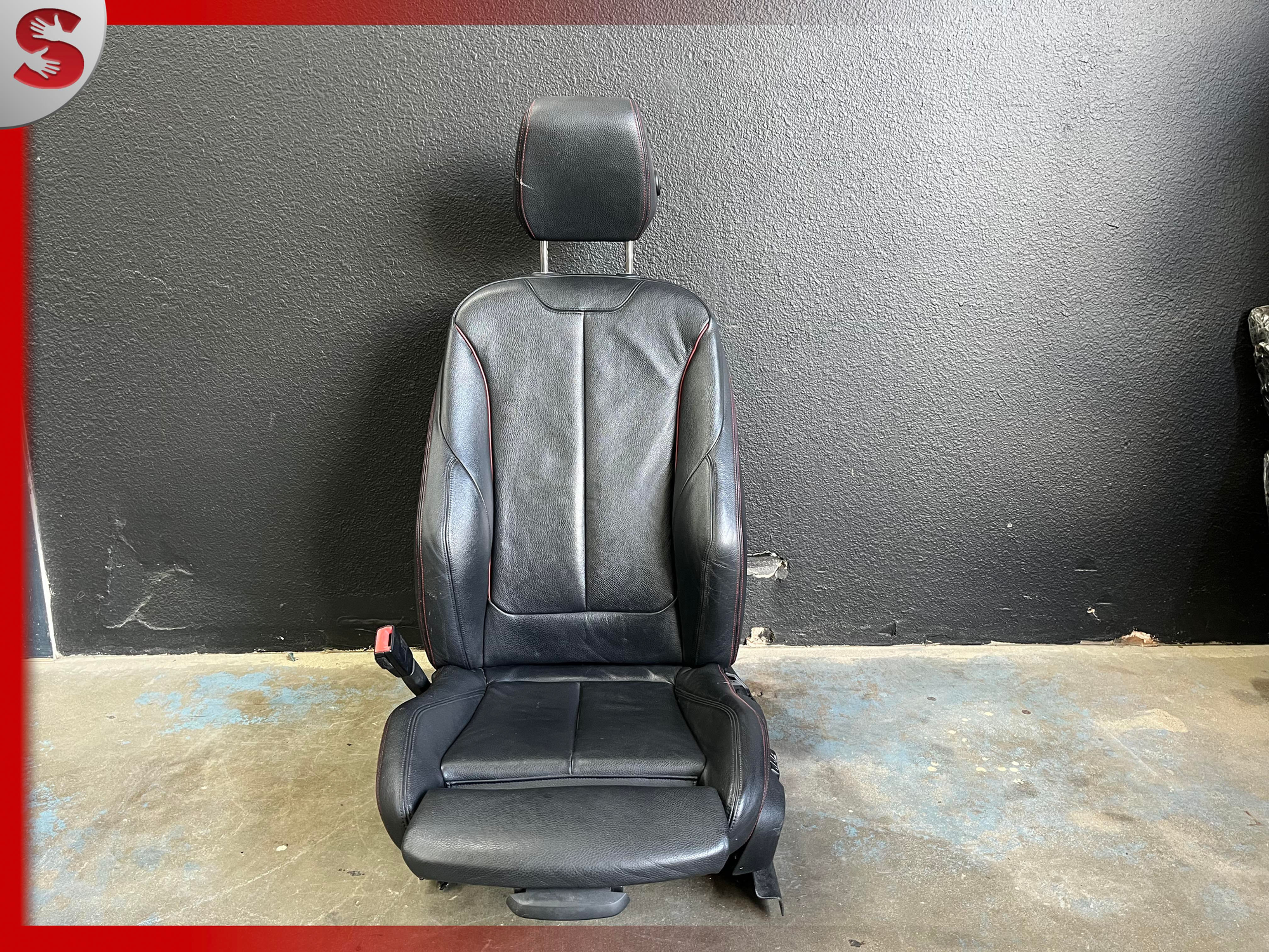 2012-2018 BMW 328I 320I Front Leather Seat Sedan Power Black Driver Left OEM