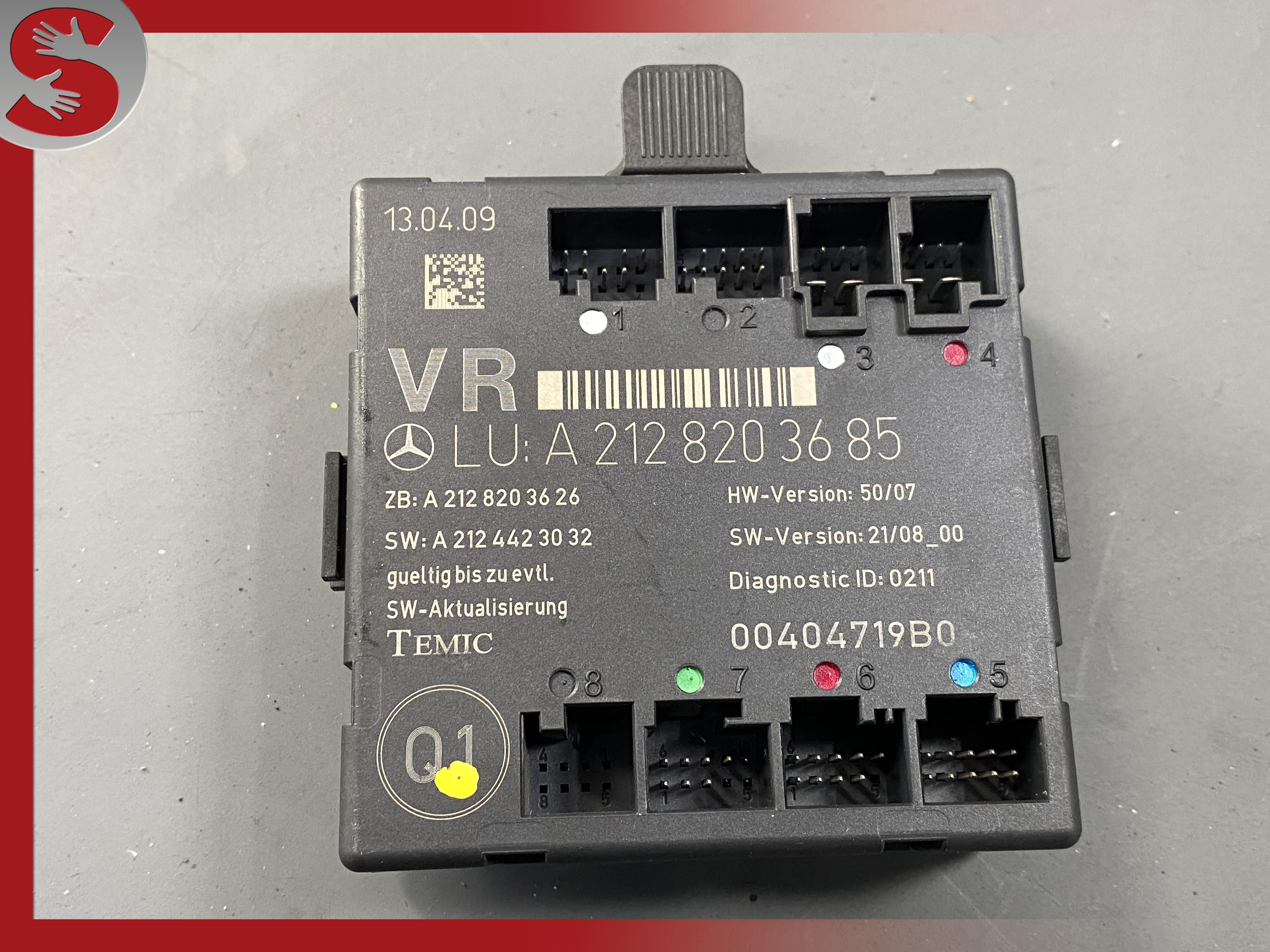 08-18 MERCEDES W212 E350 C300 E400 FRONT RIGHT SIDE DOOR CONTROL MODULE OEM