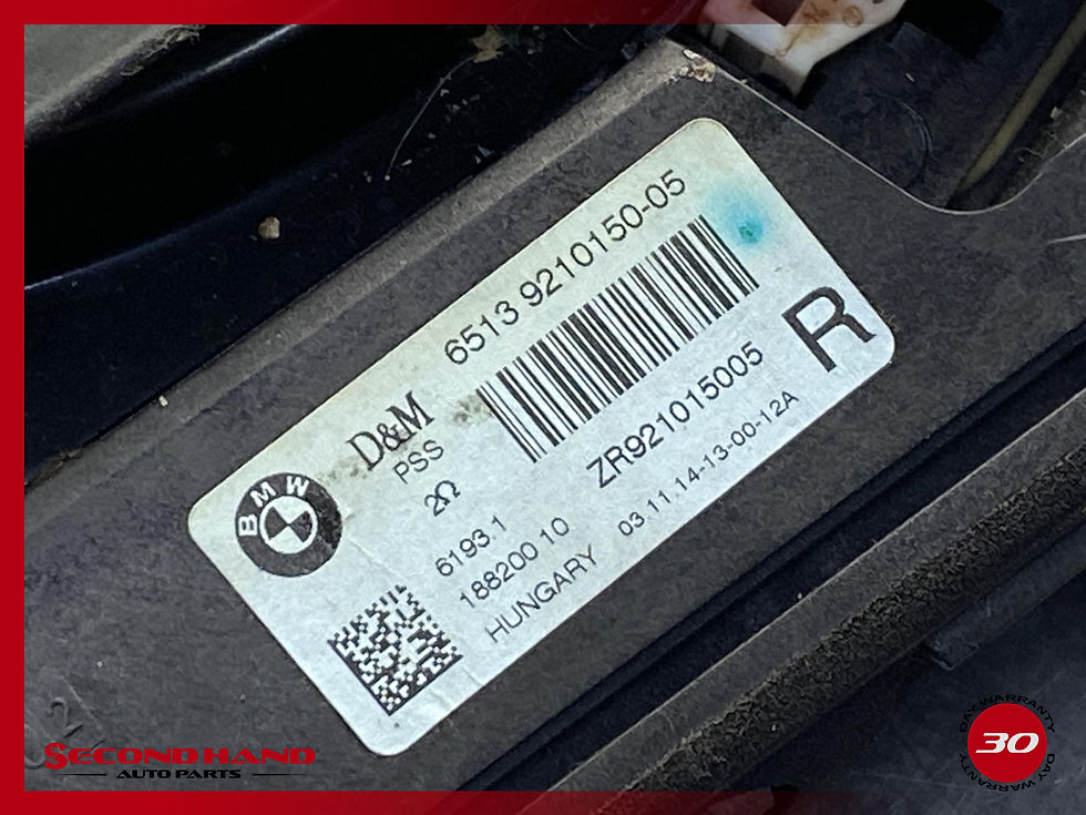 Thumbnail: 2012-2016 BMW 328i 320i F30 Front Right Speaker Subwoofer 6513 9210150-05 OEM
