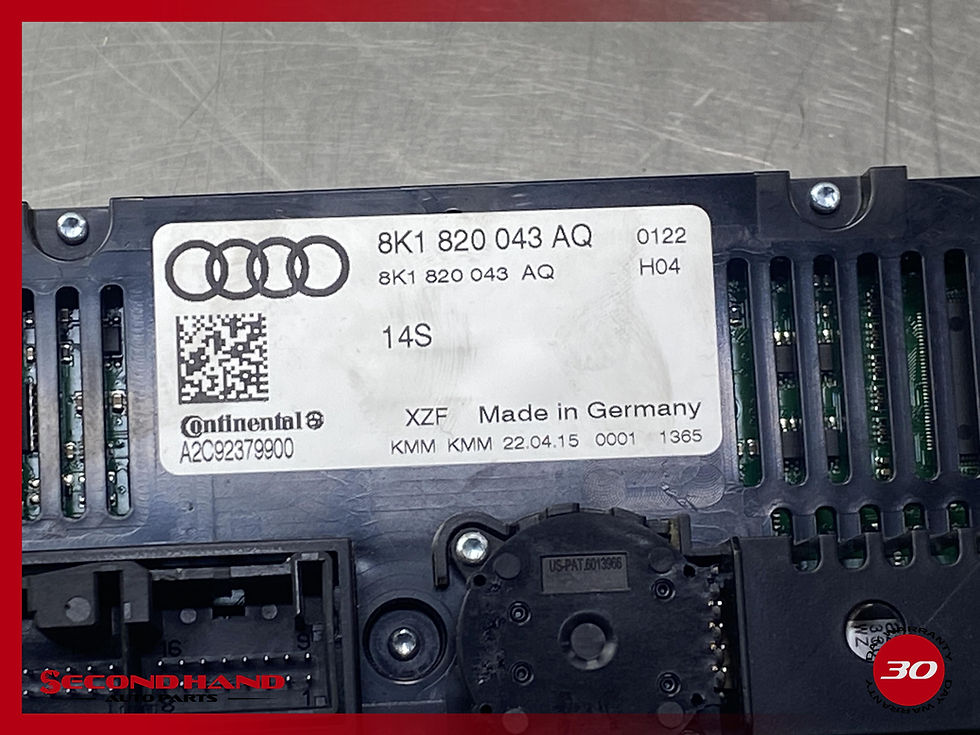 Thumbnail: 2013-2017 Audi A4 A5 Allroad Q5 SQ5 S5 RS5 AC Heater Temperature Climate Control
