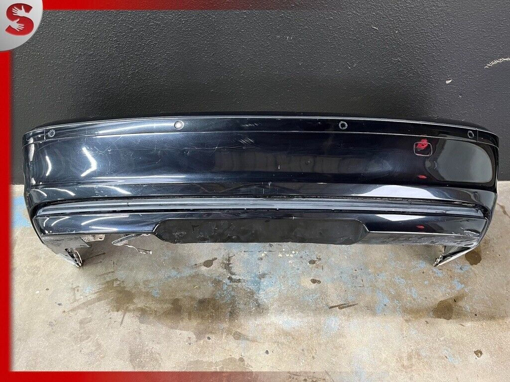 06-08 BMW 750LI 750I E65 REAR BUMPER W/ SENSORS FACTORY OEM GENUINE BLACK
