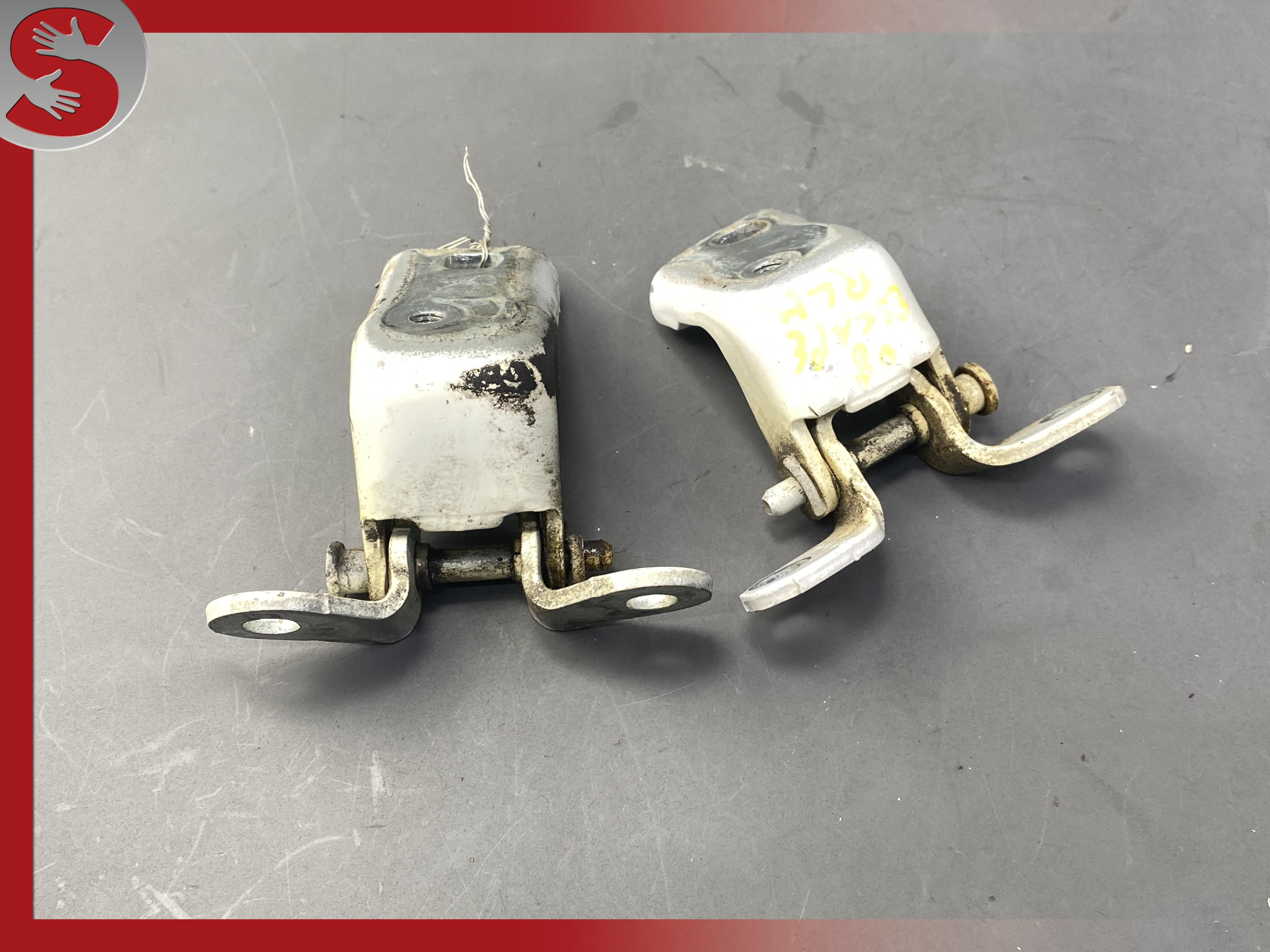 2008-2012 FORD ESCAPE LEFT DRIVER SIDE REAR DOOR HINGES HINGE SET WHITE OEM