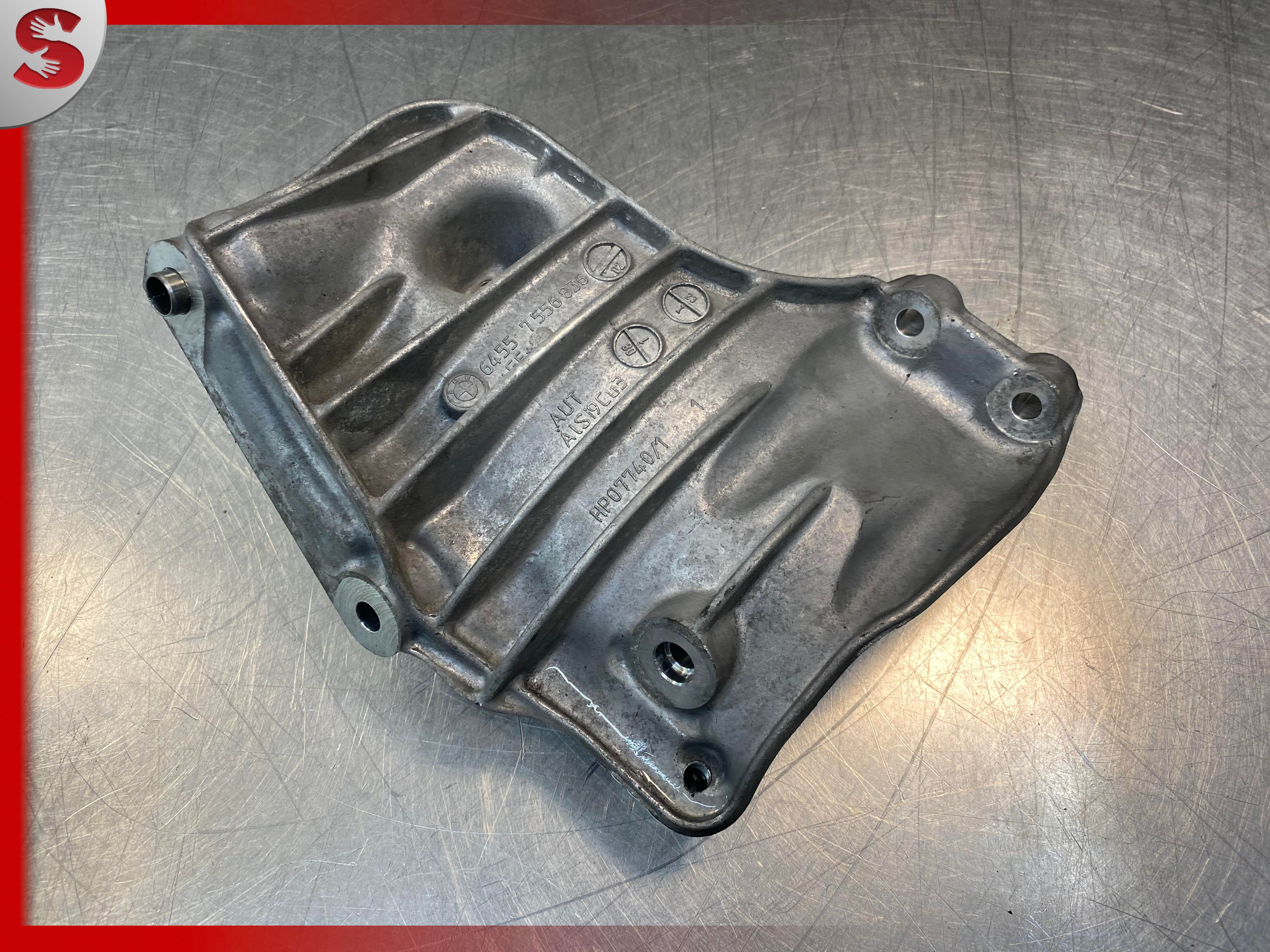 06-13 BMW 335I E92 E82 3.0L N54 B-TURBO A/C COMPRESSOR SUPPORT MOUNT BRACKET OEM