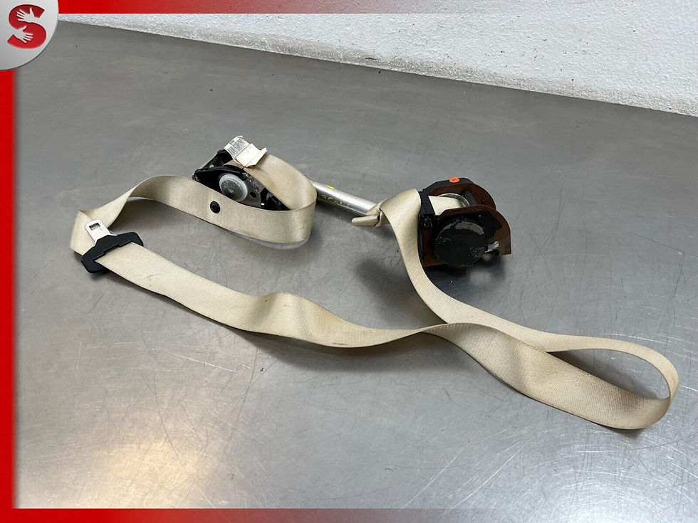 Thumbnail: 02-08 BMW 745Li 750Li OEM Front Left Seat Belt Retractor TAN 00063774-B
