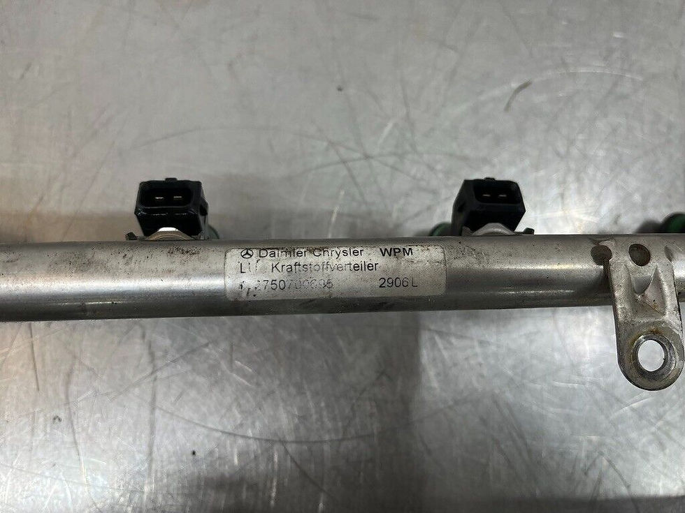 Thumbnail: 03-12 MERCEDES W216 CL600 S600 S65 AMG V12 FUEL INJECTOR RAIL 2750700695 OEM
