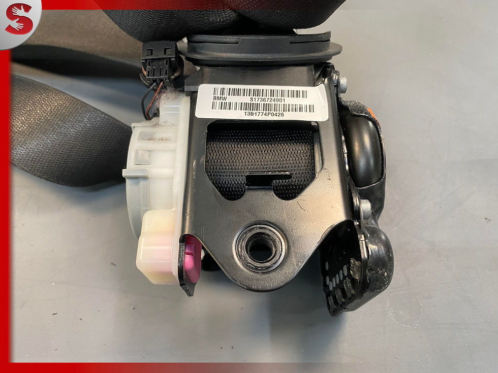 Thumbnail: 2011-2017 bmw x3 f25 front left driver side seat belt retractor black fl