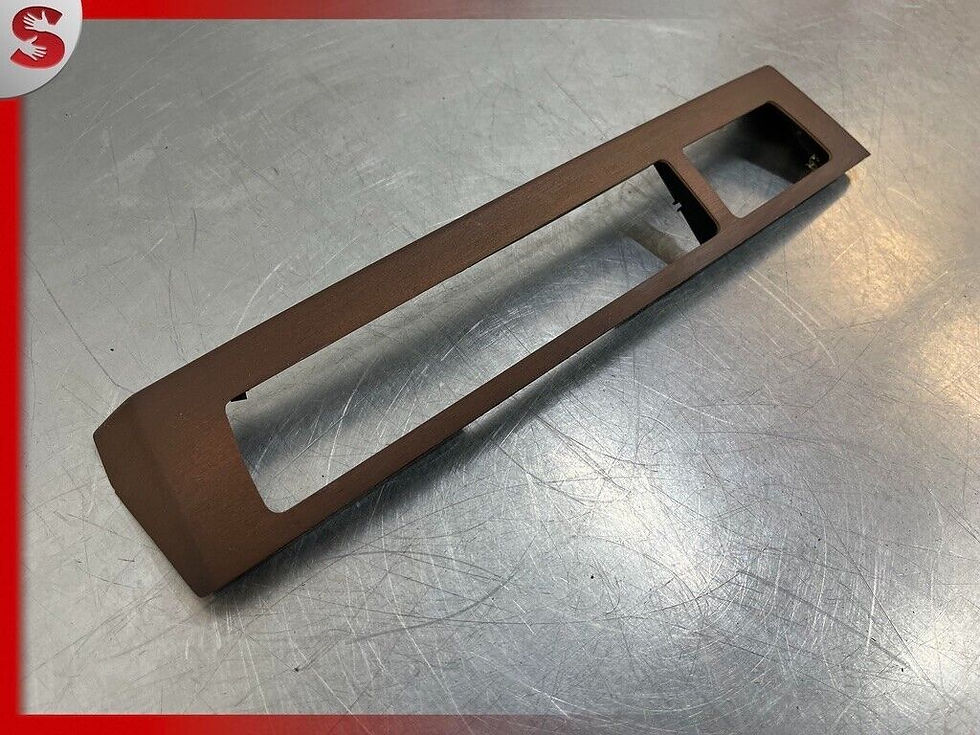 Thumbnail: 02-08 BMW 750I 750Li E66 E65 WOOD PANEL TRIM RADIO COVER OEM 7142109 GENUINE