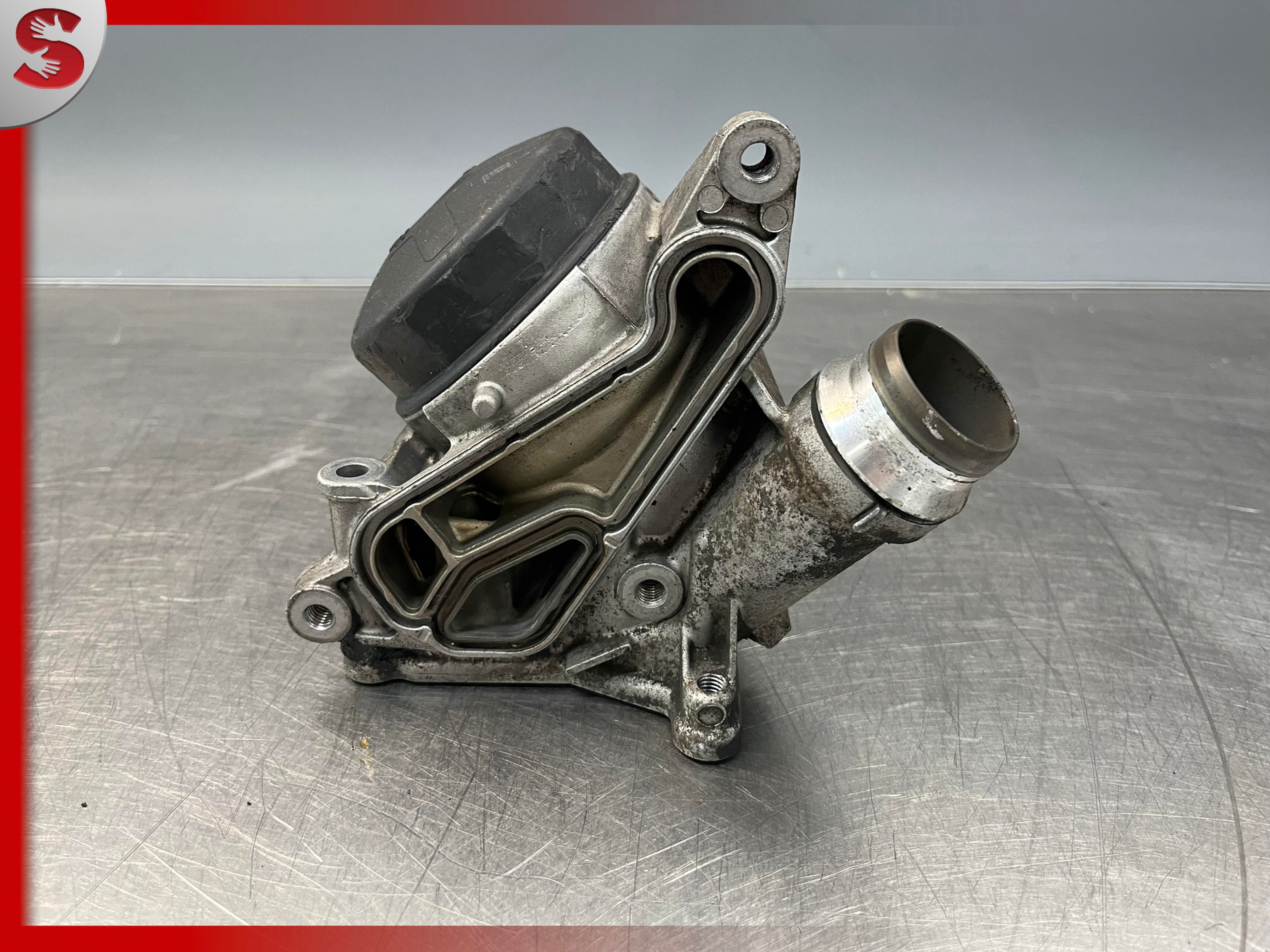 2011- BMW N55 X5 535I F10 xDRIVE ENGINE MOTOR OIL COOLER FILTER HOUSING BOX