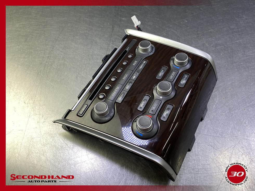 Thumbnail: 13-16 NISSAN PATHFINDER AUDIO RADIO HVAC TEMP CONTROL UNIT WALNUT WOOD