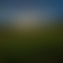 Sunlight breaking through clouds over an open green field, echoing the stillness found in the middle of everyday action.