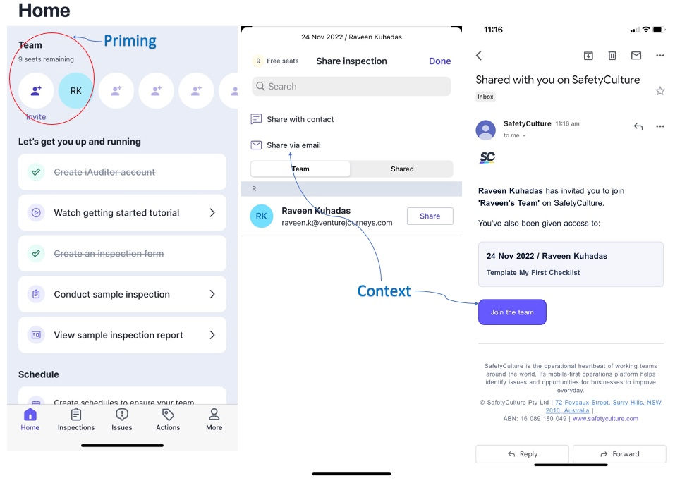 SafetyCulture In-app experience