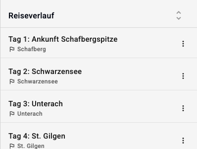 Itinerary builder update: text page drag & drop + direct PDF visibility settings