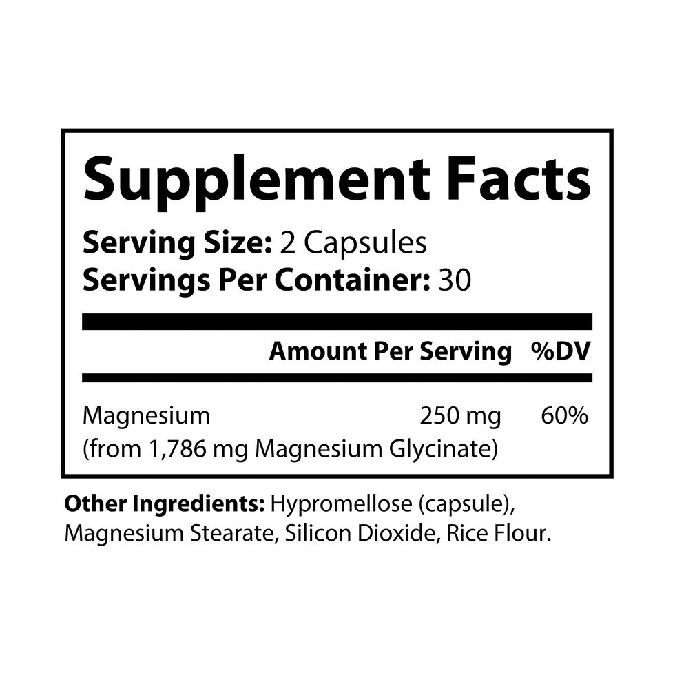 Thumbnail: Magnesium Glycinate Supplement (60 Capsules)
