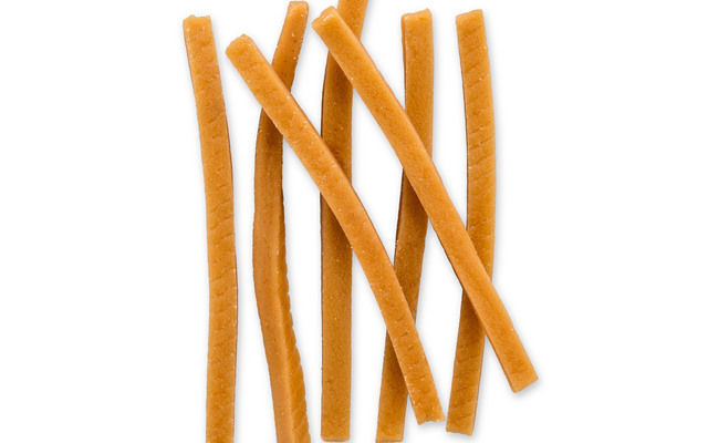 Malse, zachte kipreepjes voor honden met een natuurlijke vleesstructuur.