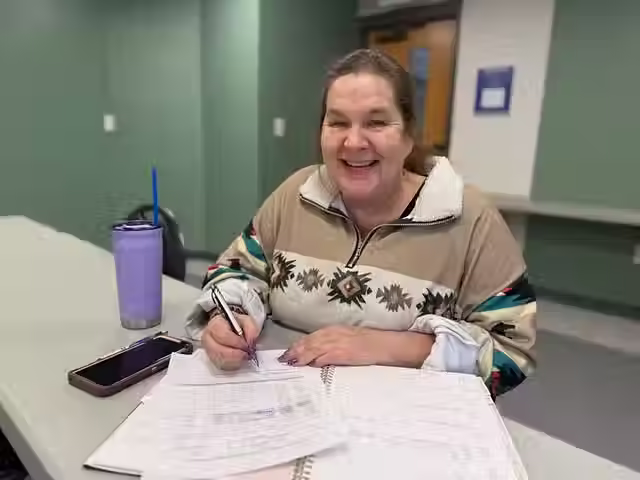 En Samaritan House, Kara Collidge encontró apoyo y una comunidad que la anima. (Foto cortesía de Caridades Católicas)