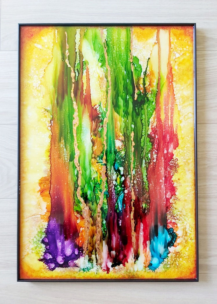 Thumbnail: Size 64x45x3cm. ID 064. Original abstract