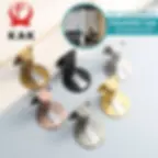 Thumbnail: KAK Magnetic Door Stopper Punch-Free Adjustable Zinc Alloy Door Holder Hidden