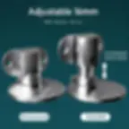 Thumbnail: KAK Magnetic Door Stopper Punch-Free Adjustable Zinc Alloy Door Holder Hidden