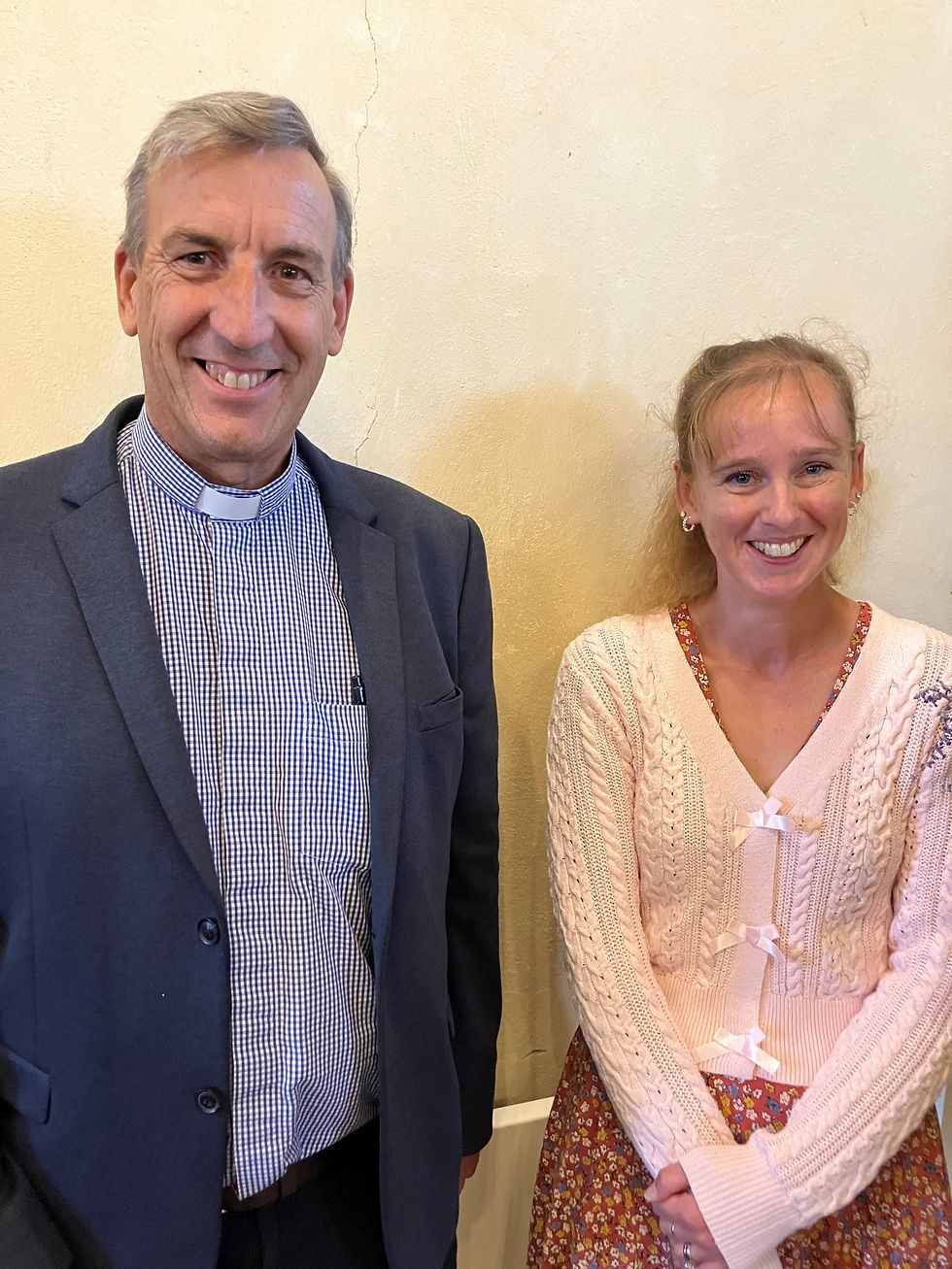 The Revd Philip Simpkins and Emily Spencer