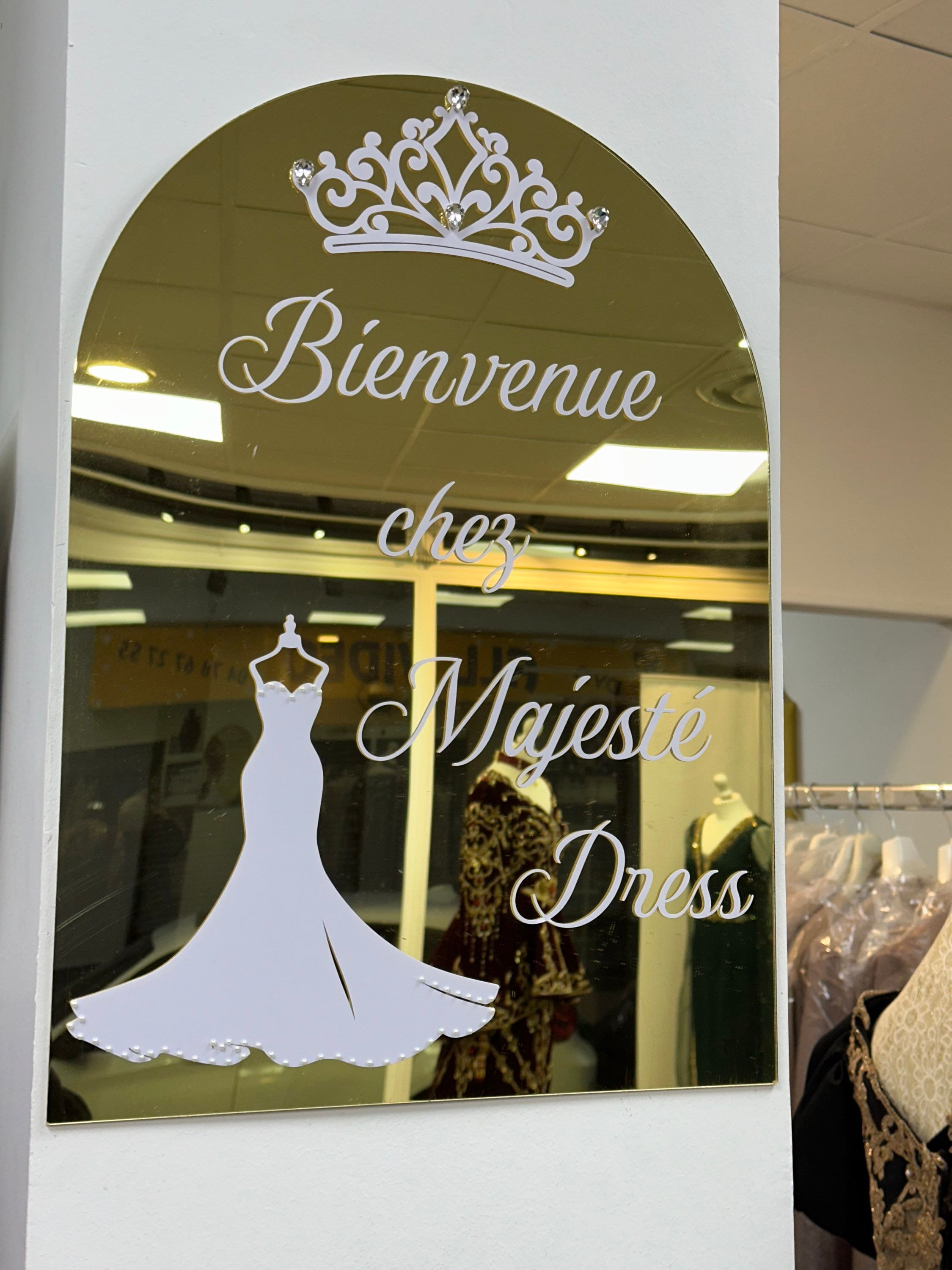 Plexiglass de Bienvenue arc