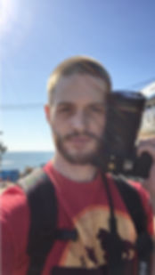Mike Walburn LA headshot phtographer stands outside on the beach.