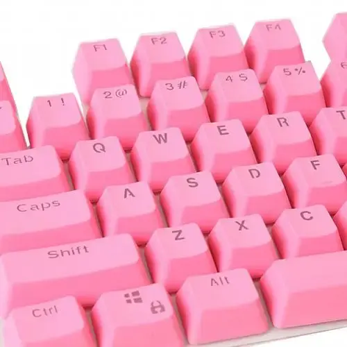 Thumbnail: 106 Keys Keycap Keyboard PBT Solid Color Backlight Key Caps