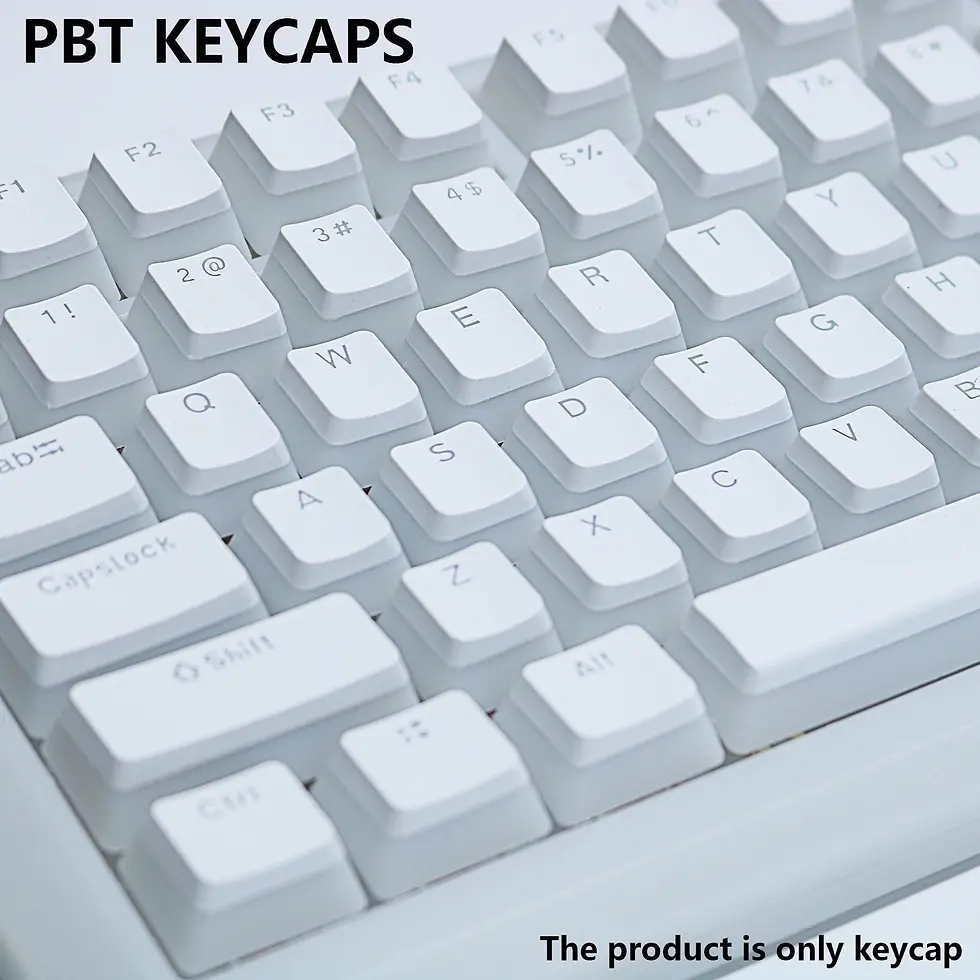 Thumbnail: PBT Pudding Keycaps 129 Keys Keycap OEM Profile Key Cap for Mechanical Keyboard
