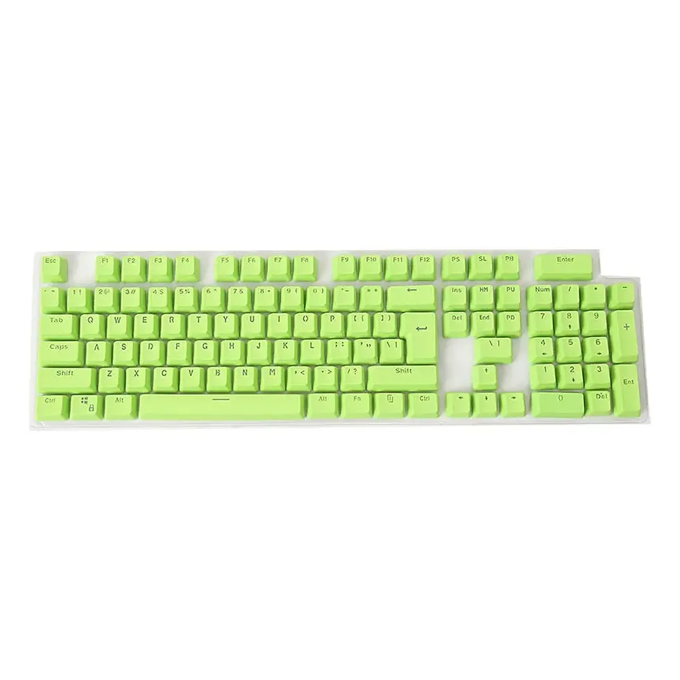 Thumbnail: 106 Keys Keycap Keyboard PBT Solid Color Backlight Key Caps