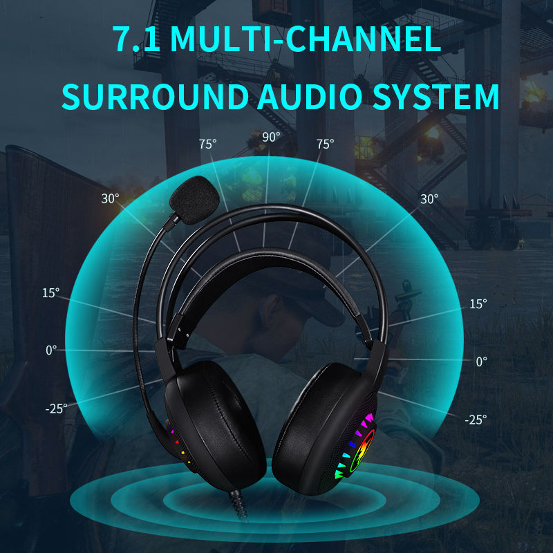 Thumbnail: G50 Wired Gaming Headphone Game Headset With Mic and RGB Lights