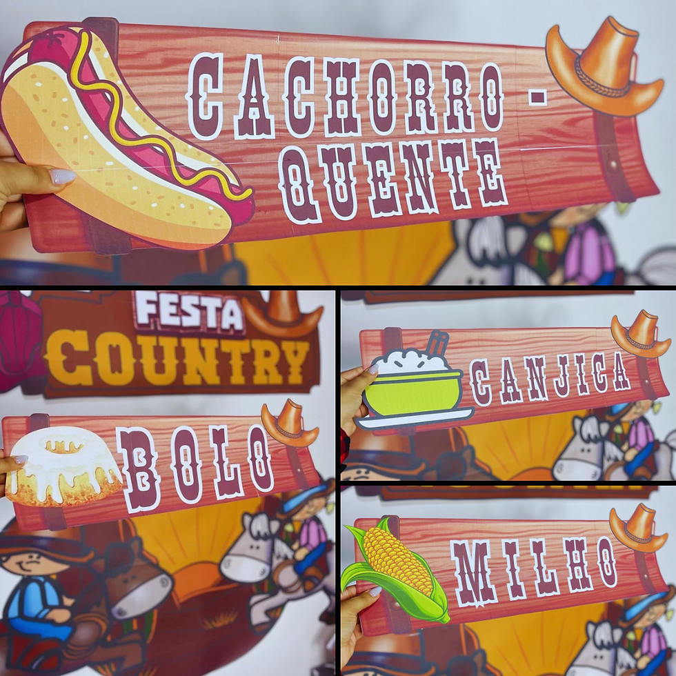 Miniatura: PLACAS PARA BARRAQUINHAS - COUNTRY