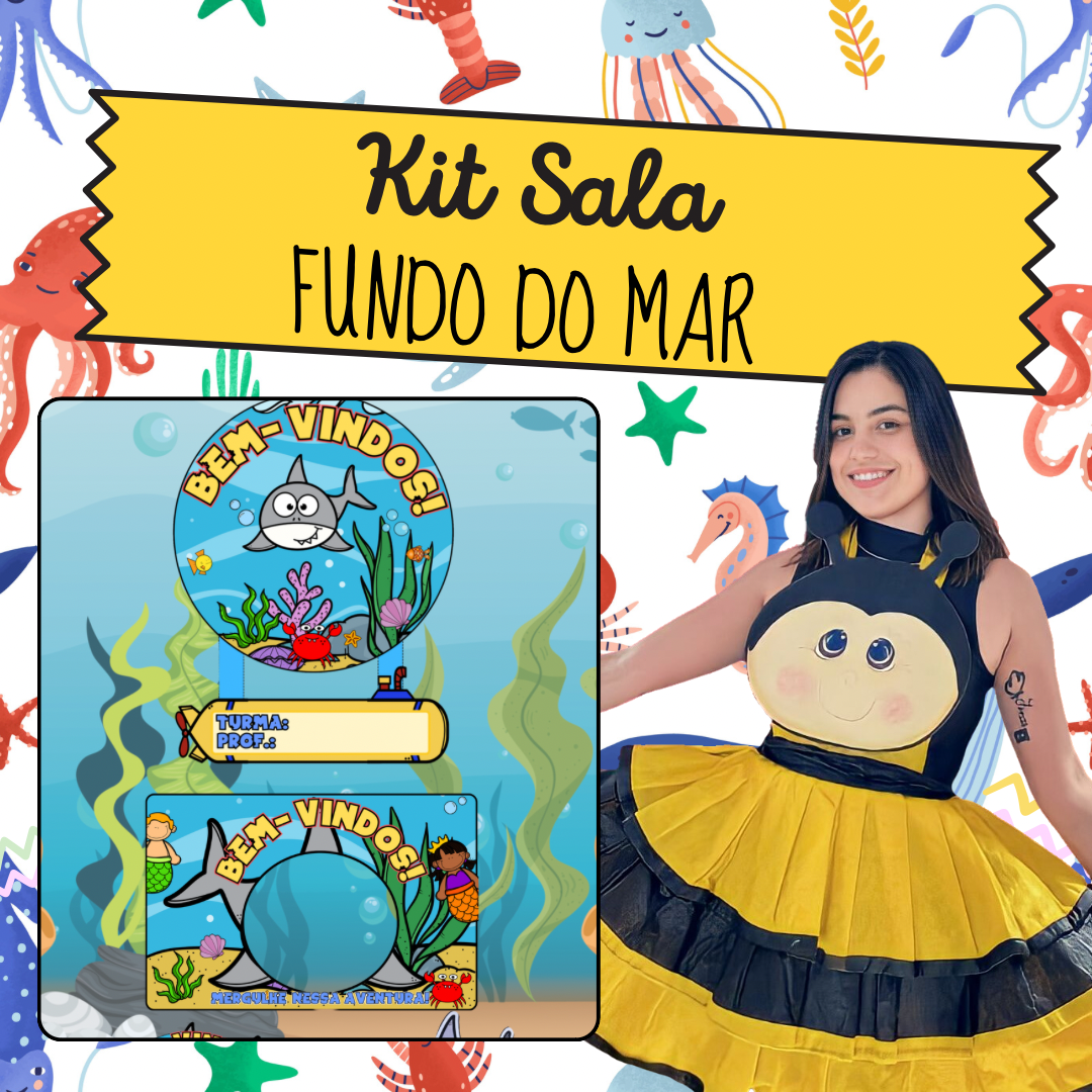 KIT SALA - FUNDO DO MAR