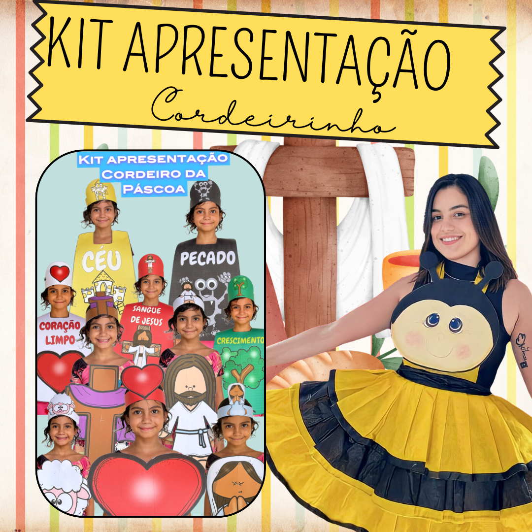 KIT APRESENTAÇÃO CORDEIRINHO