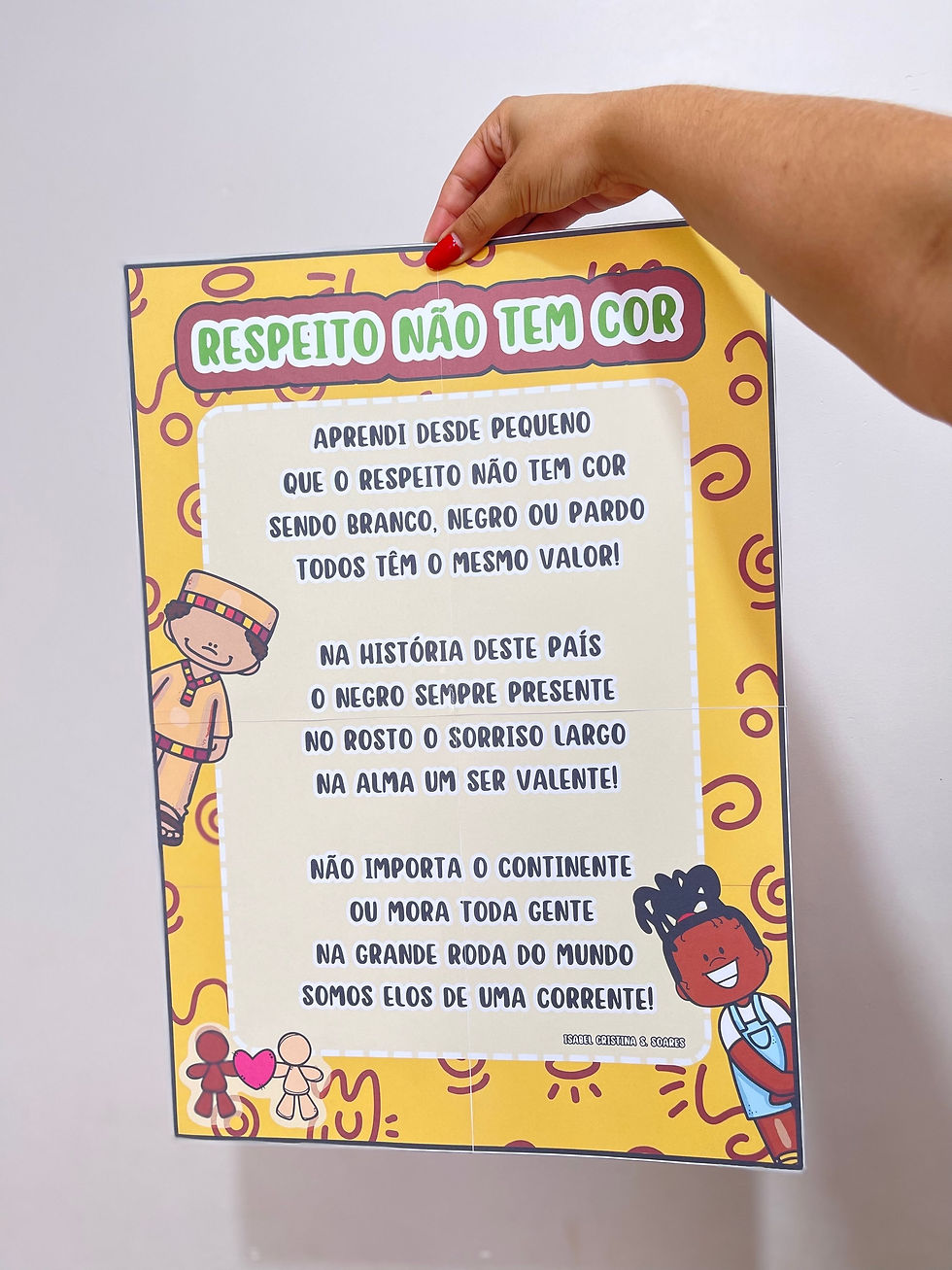 Miniatura: POEMA  E CARTAZ: RESPEITO NÃO TEM COR