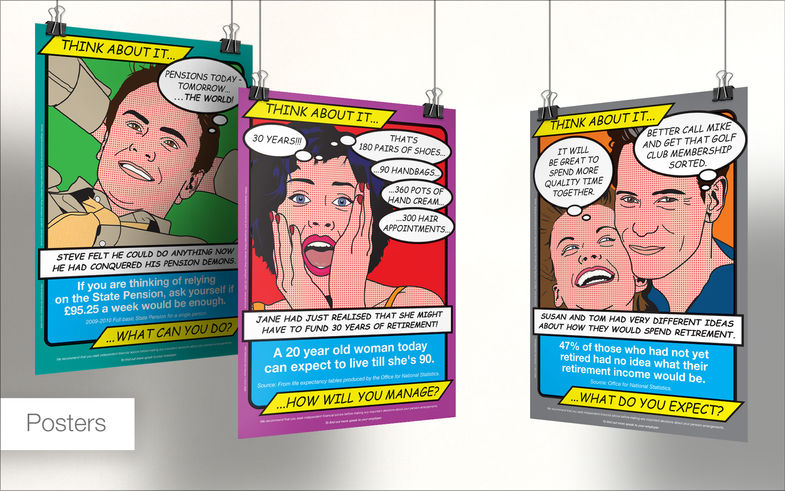 ‘On Target Pensions Communication’ toolkit posters to raise employee awareness of the importance of a workplace pension