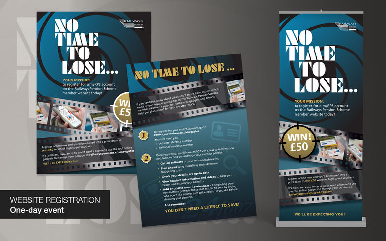 ‘No time to lose’ campaign used James Bond ‘No time to die’ film style to set RPS members website registration mission