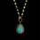 Thumbnail: Moonstone and Diamond Chain with Turquoise, Diamond, and Sapphire Pendant