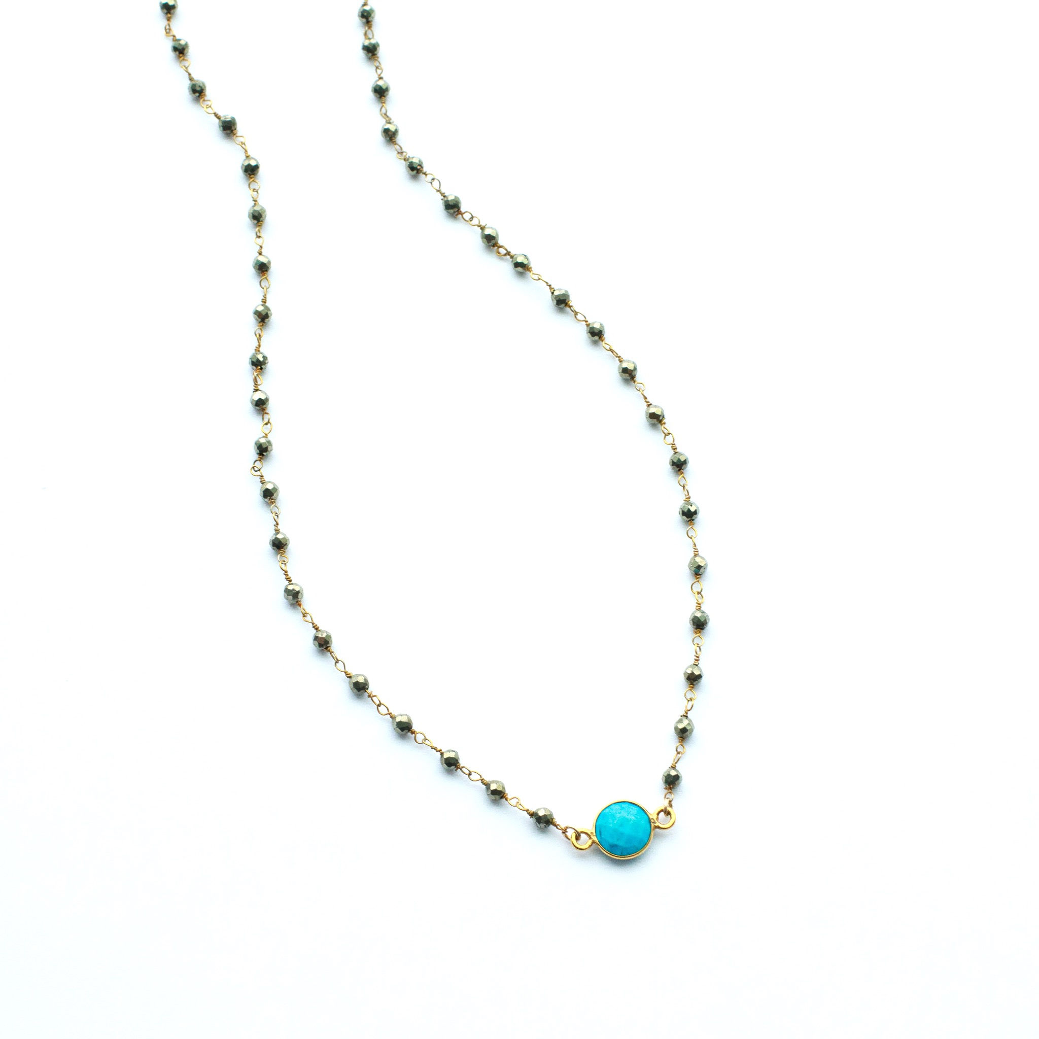 OG Pyrite and Turquoise