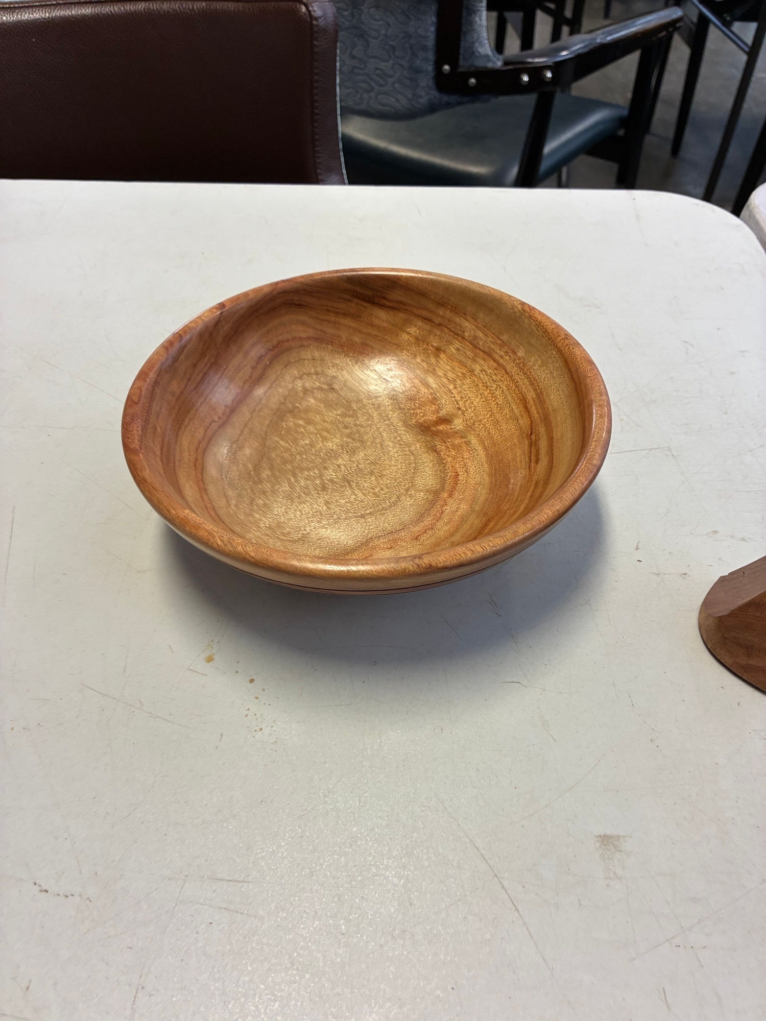 Wood turned fruit bowl