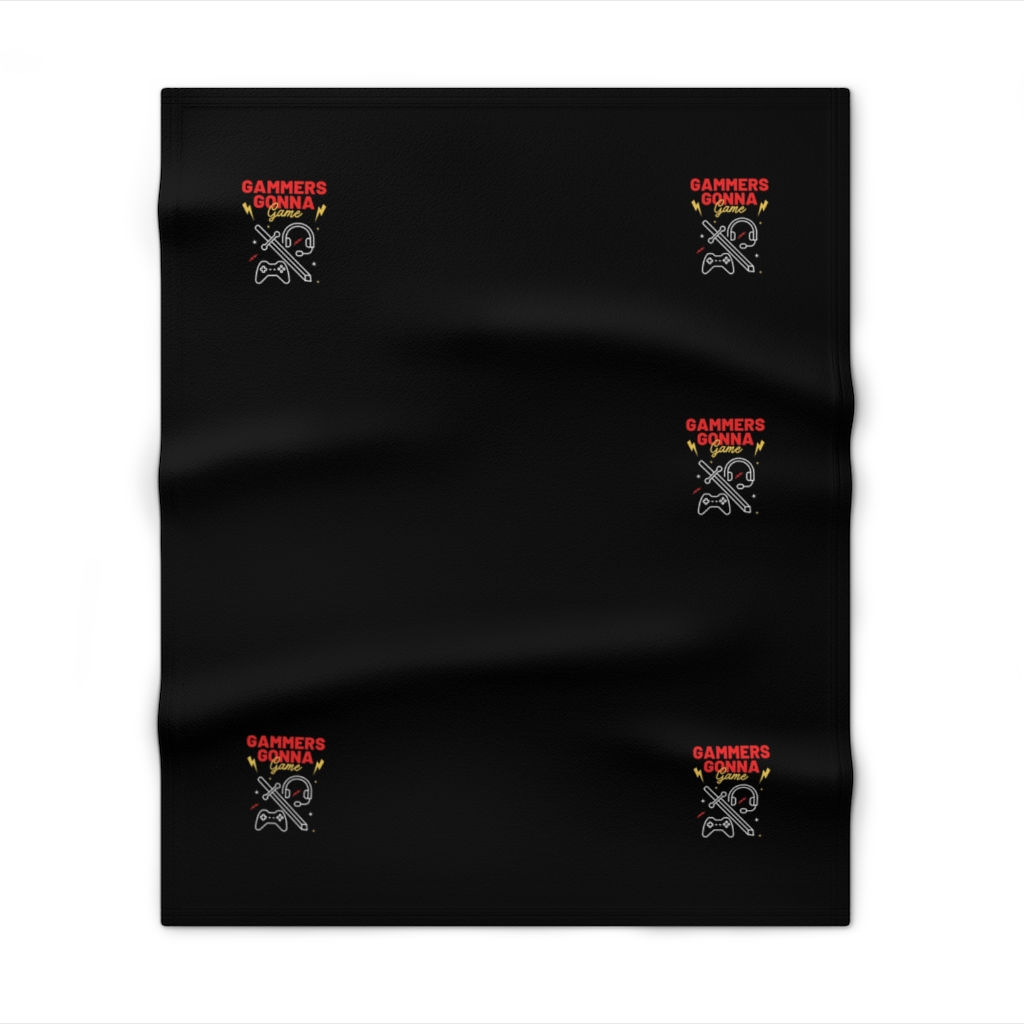Gamers gonna game blanket