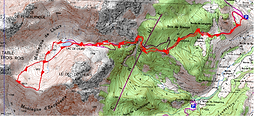 Raquettes à la montagne d'Escoueste depuis le cirque de Lescun. Itinéraire par le lac et la cabane de Lhurs.Topo, trace GPS téléchargeable, carte IGN imprimable, et photos. randonnée hivernale sauvage au pied du Dec de Lhurs, et une vue imprenable sur les Aiguilles d'Ansabère, le Mouscaté, et la Table des 3 rois.
