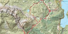 Trace GPX Peña Blanca sur carte IGN
