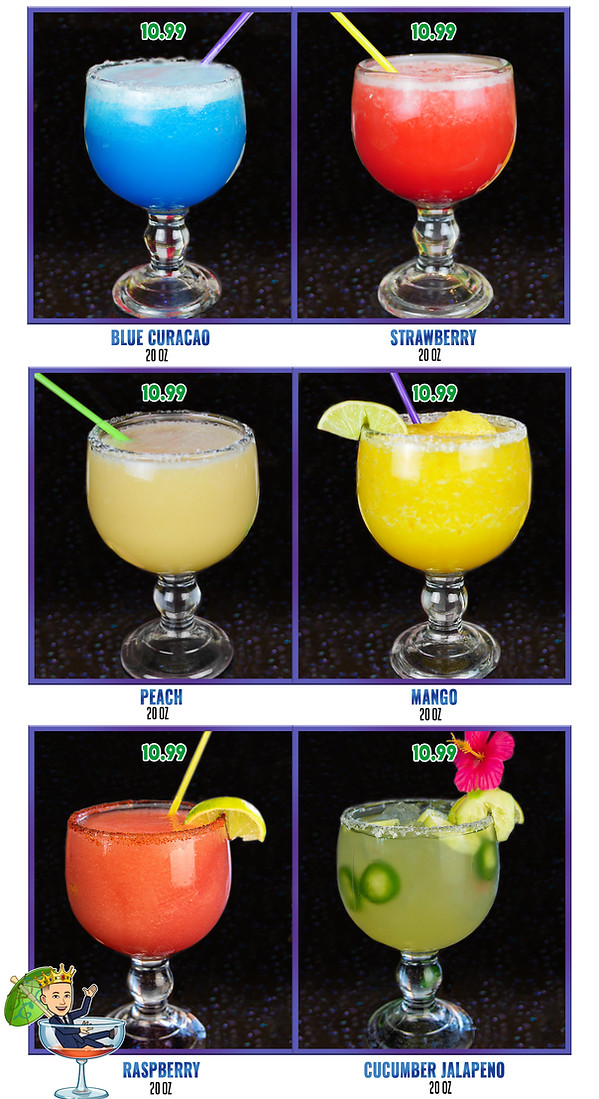 Fajita Kings flavored margaritas