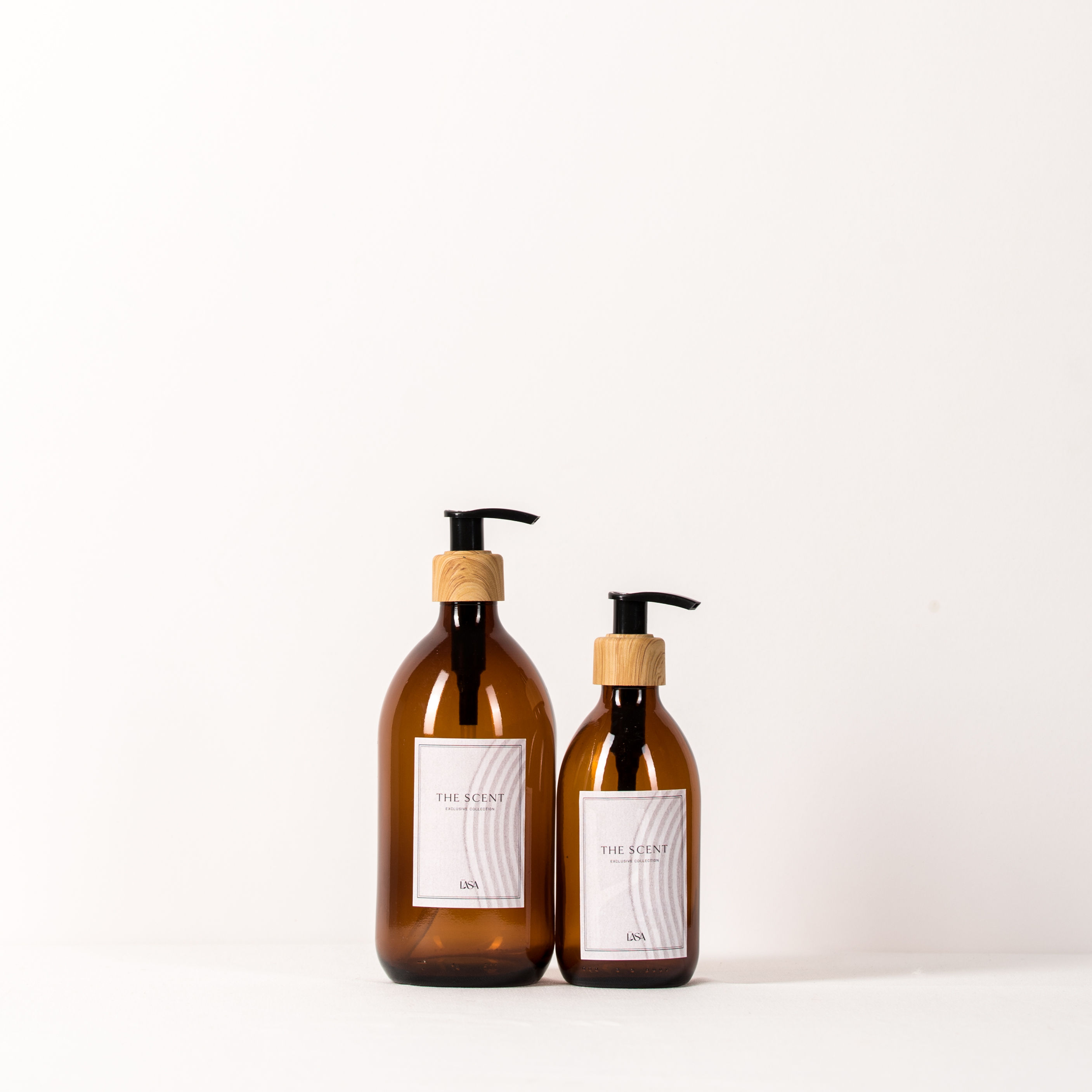 סט בקבוקי זכוכית לסבון