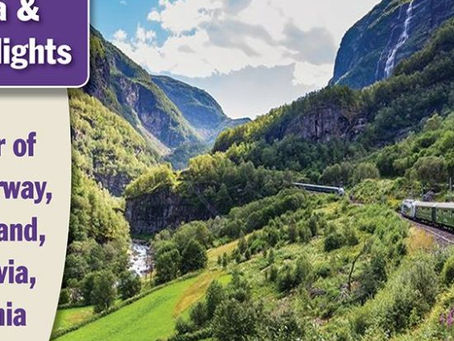 One of Europe’s most beautiful train journeys, the historic Flåm Railroad provides spectacular views of Norway’s mountains and waterfalls. SAVE $400 per couple on the May 7 & September 3, 2025 depa...