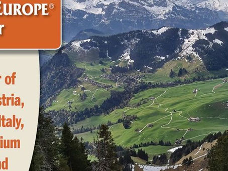 The snow-capped peaks of the Alps rise above the green valley creating a stunning contrast that shows nature’s majesty and tranquility. SAVE $400 per couple on the April 22, 2025 departure if you b...