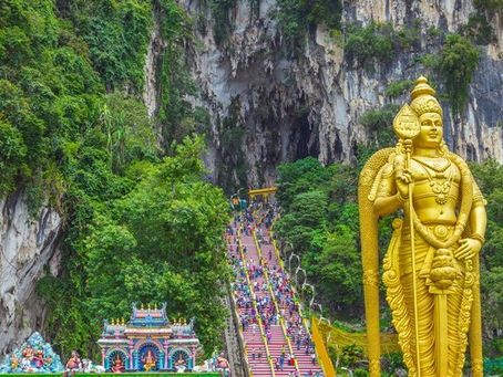 Can I interest you in a vacation that includes the exploration of Batu Caves in Malaysia? You’ll be in awe at the base of the magnificent statue of Lord Murugan before you embark on a spiritual jou...