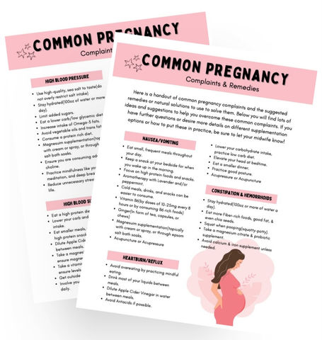 Guide Remedies to Common Pregnancy Complaints