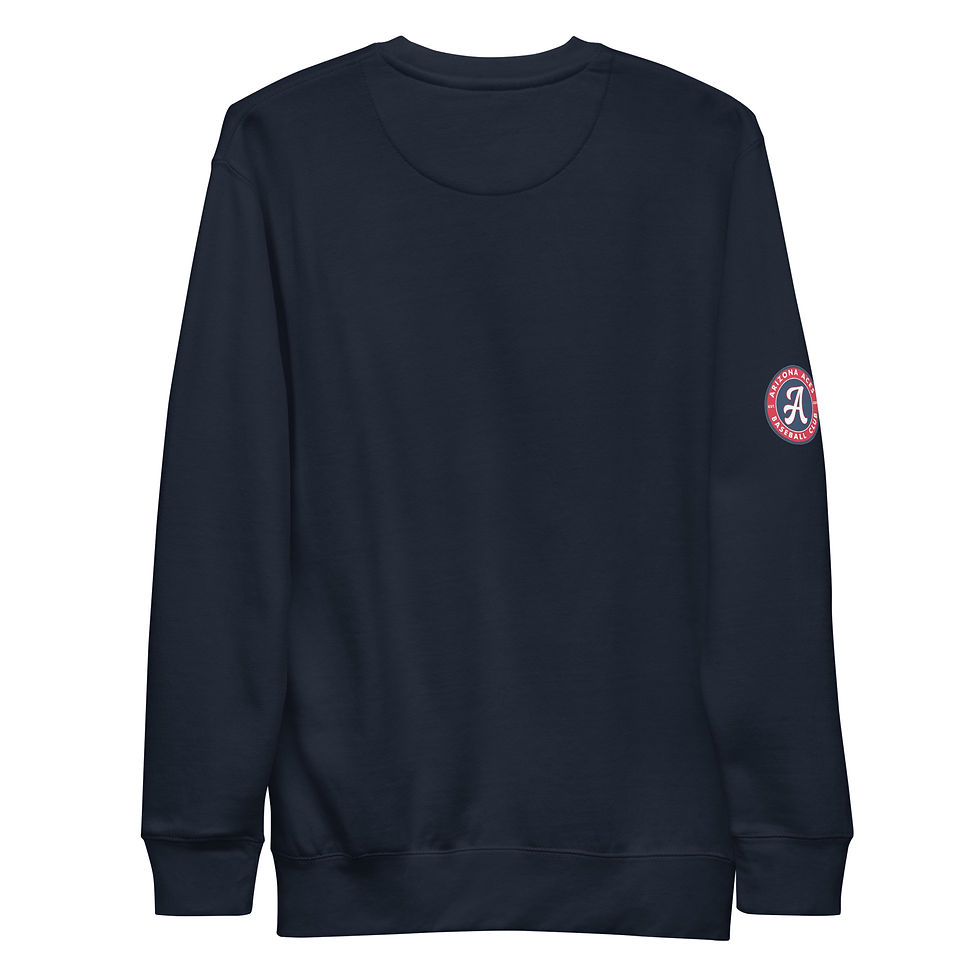 Thumbnail: Aces Classic Crew Neck Unisex Premium Sweatshirt Navy / Red / White 