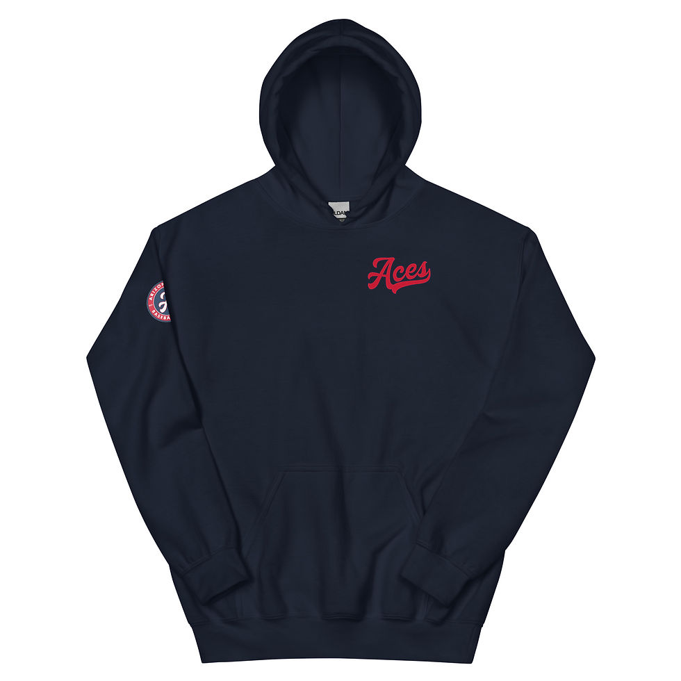Thumbnail: Arizona Aces Pull Over Hoodie in Navy/Grey/White 